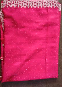 Elegant hot pink Net Saree🥰🩷