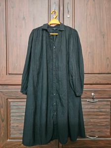 Elegant Black Shirt Dress