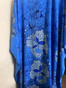 Beautiful Blue Kaftan With Adjustable Waist