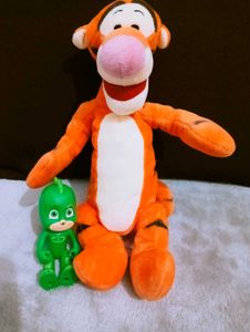 Tigger Plush Toy & PJ Mask Figure