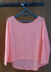 Oversized Neon Orange Top