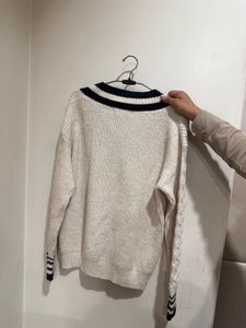 M&amp;S Pullover With Blue Borders