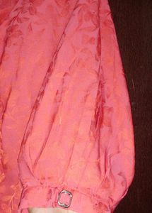 Red Ruffle Blouse Top