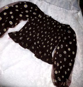 Daisy Print Top