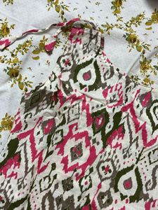 Patterned Short Kurta