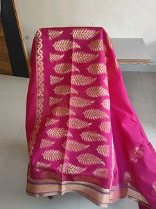 Pink Banarasi Silk Saree