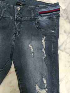 Distressed Denim Jeans