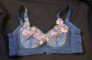 Floral Embroidered Bra