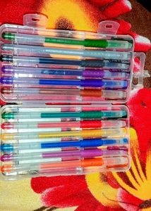 Gel Pen Set - Rainbow Colors! With Box
