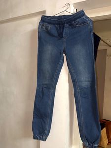 Blue Denim Joggers