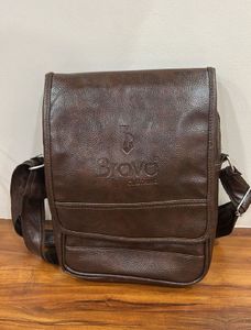 Brave Clothing Leather Messenger Bag- New