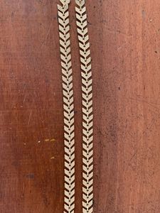 Gold Pleated Anklet