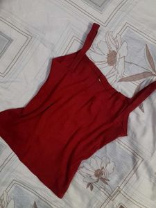 Woman&#39;s Red Top
