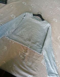 Casual Gray Crop Top