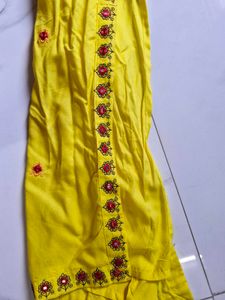 Beautiful Yellow Kurti For Women