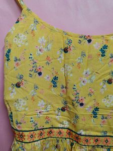 Yellow Floral Cami Top