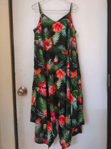 Tropical Print Dress