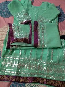 Gott Patti Kurti With Dupatta