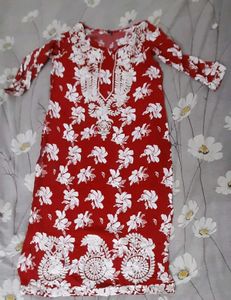 Women's Rayon Blend Chikankari Embroidered