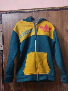 Adidas Color Green Hoodie