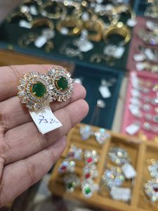 Green Swarovski Studs