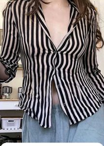 Striped Button-Down Top
