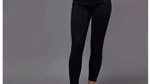 Brown, White, Blue And Black Jeans