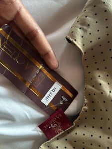 Elegant Olive Green &amp; Black Polka Dot Kurta – Styl