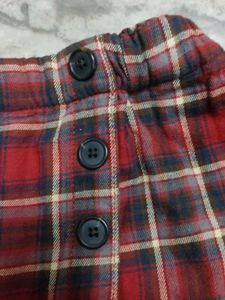 Red Plaid Mini Skirt