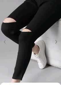 Black Ribbed Jeans