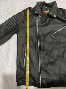 ITBD Black Leather Biker Jacket