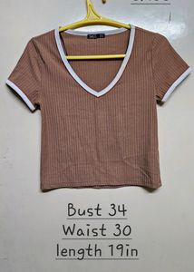 V Neck Tshirt Top