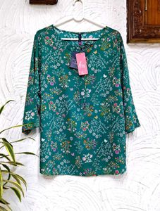 🌿 Emrald (Sea Green) Beautiful Tunic