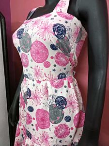 Floral Print Sundress with Ruffle Hem