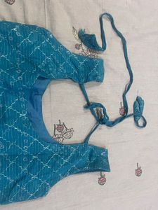 Teal Embellished Kurta
