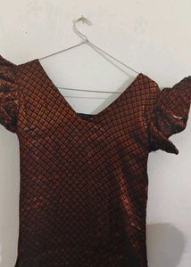 Patterned Brown Top