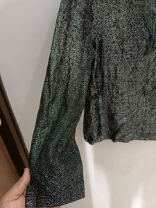 Sparkle Cowl Sequin Top