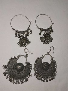 Boho Silver Earrings