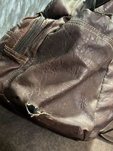 Vintage Faux Leather Backpack