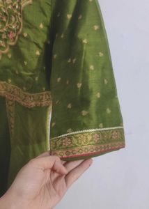 AURELIA OLIVE GREEN KURTA