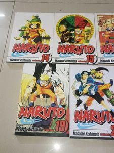 Naruto Manga Volumes 14-17, 19,22, 23