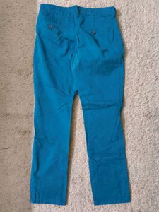 Blue Casual Pants