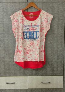 Red &amp; white  Up-down Top