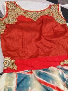 Red &amp; Blue Tie-Dye Dress