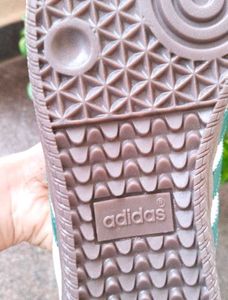 ADIDAS SAMBA GREEN STRIPES (DUPE)