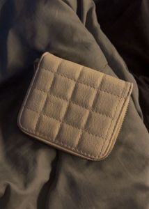 beige wallet