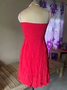 Red Cutout Mini Dress
