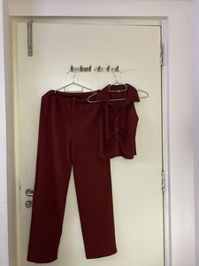 Maroon Two-Piece Set