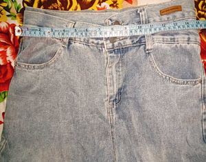 Double Waistband Denim Jeans