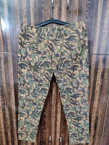 Army Print Chinos